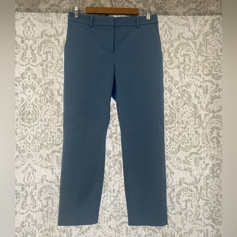 Theory Blue Cropped Ankle Pants